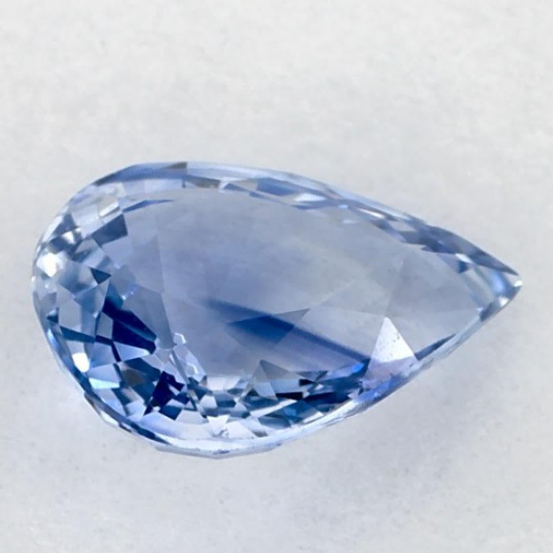 1.12 carati di zaffiro blu a forma di pera sciolto In condizioni Nuovo in vendita a Fort Lee, NJ