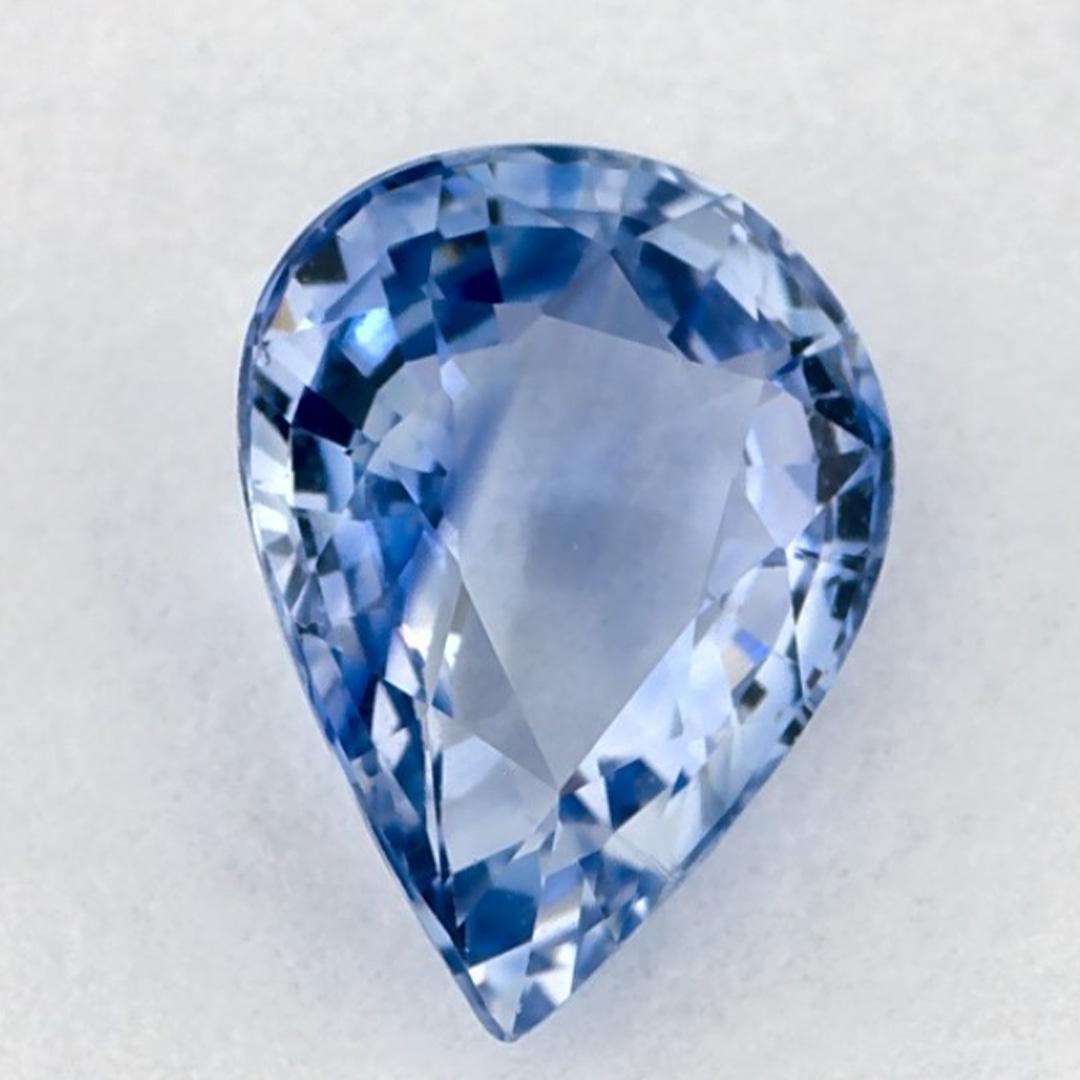1.12 carati di zaffiro blu a forma di pera sciolto in vendita 1