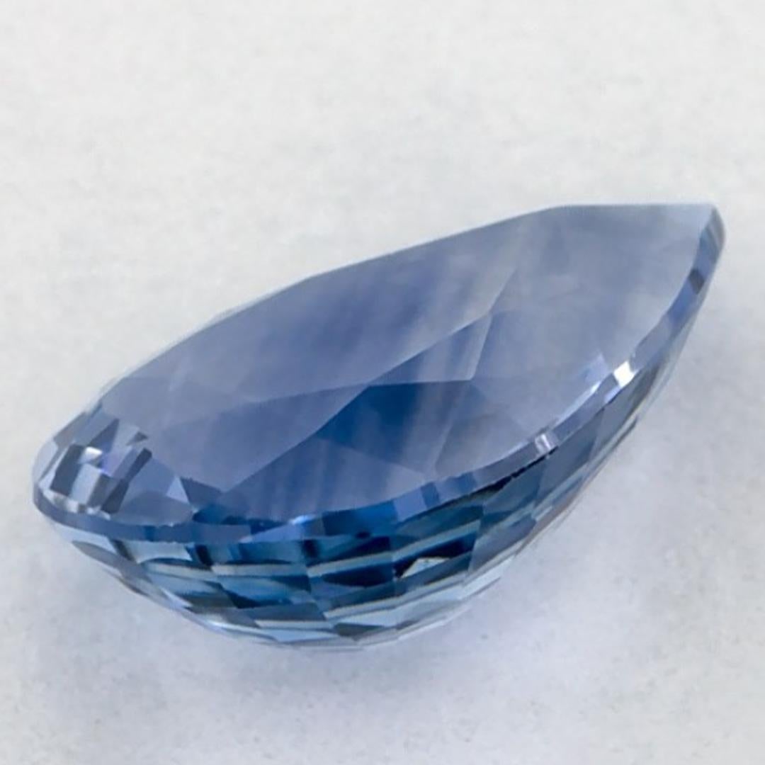Gema suelta de zafiro azul pera de 1.12 qt en venta 2