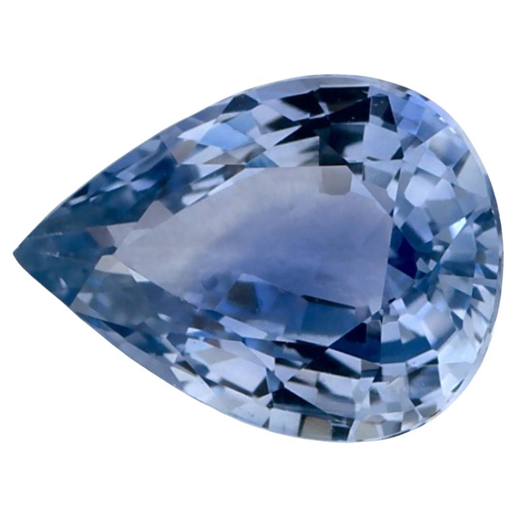 1.12 Ct Blue Sapphire Pear Loose Gemstone