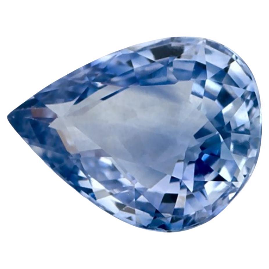 1.12 Ct Blue Sapphire Pear Loose Gemstone