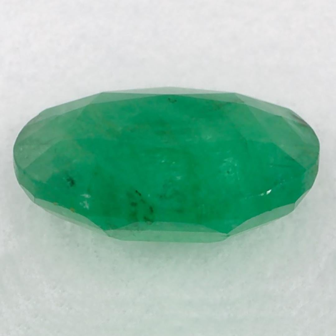 1.12 Karat Smaragd Oval Loser Edelstein im Zustand „Neu“ im Angebot in Fort Lee, NJ