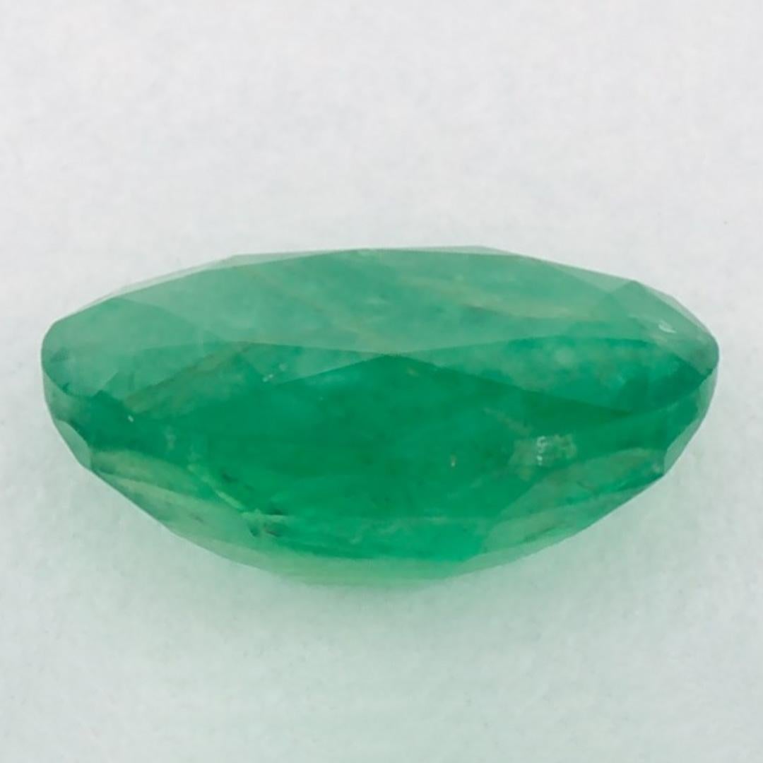 1.12 Karat Smaragd Oval Loser Edelstein im Zustand „Neu“ im Angebot in Fort Lee, NJ