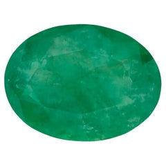 Gema suelta ovalada esmeralda de 1.12 qt