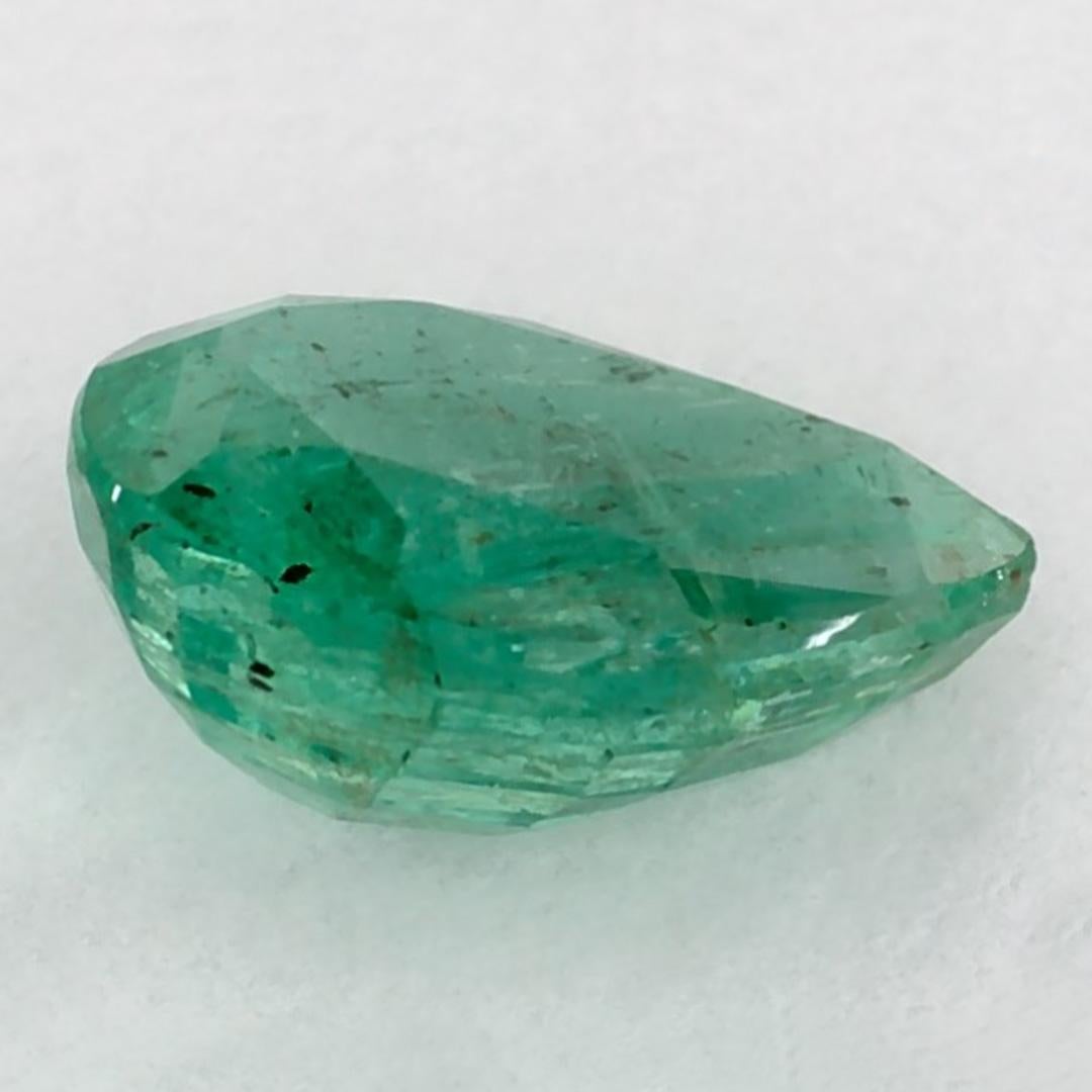 1.12 Karat Smaragd Birne Loser Edelstein im Zustand „Neu“ im Angebot in Fort Lee, NJ