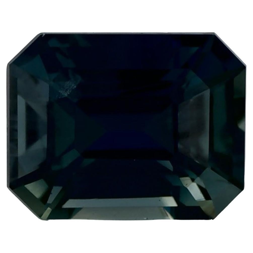 1.12 Ct Green Sapphire Octagon Loose Gemstone