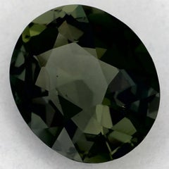 1.12 Ct Green Sapphire Oval Loose Gemstone (Saphir vert ovale en vrac)