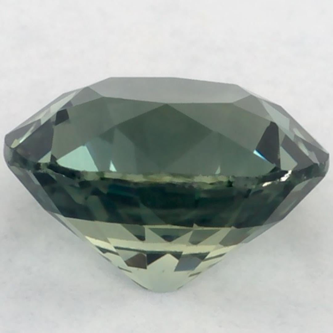 1.12 Ct Green Sapphire Oval Loose Gemstone (Saphir vert ovale en vrac) Neuf - En vente à Fort Lee, NJ