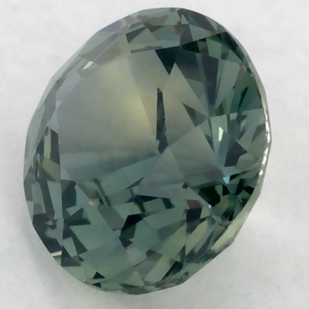 1.12 Ct Green Sapphire Oval Loose Gemstone (Saphir vert ovale en vrac) Pour femmes en vente