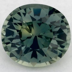 1.12 Ct Green Sapphire Oval Loose Gemstone