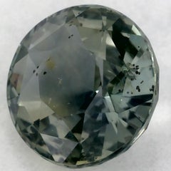 1.12 Ct Green Sapphire Round Loose Gemstone (Saphir vert rond en vrac)