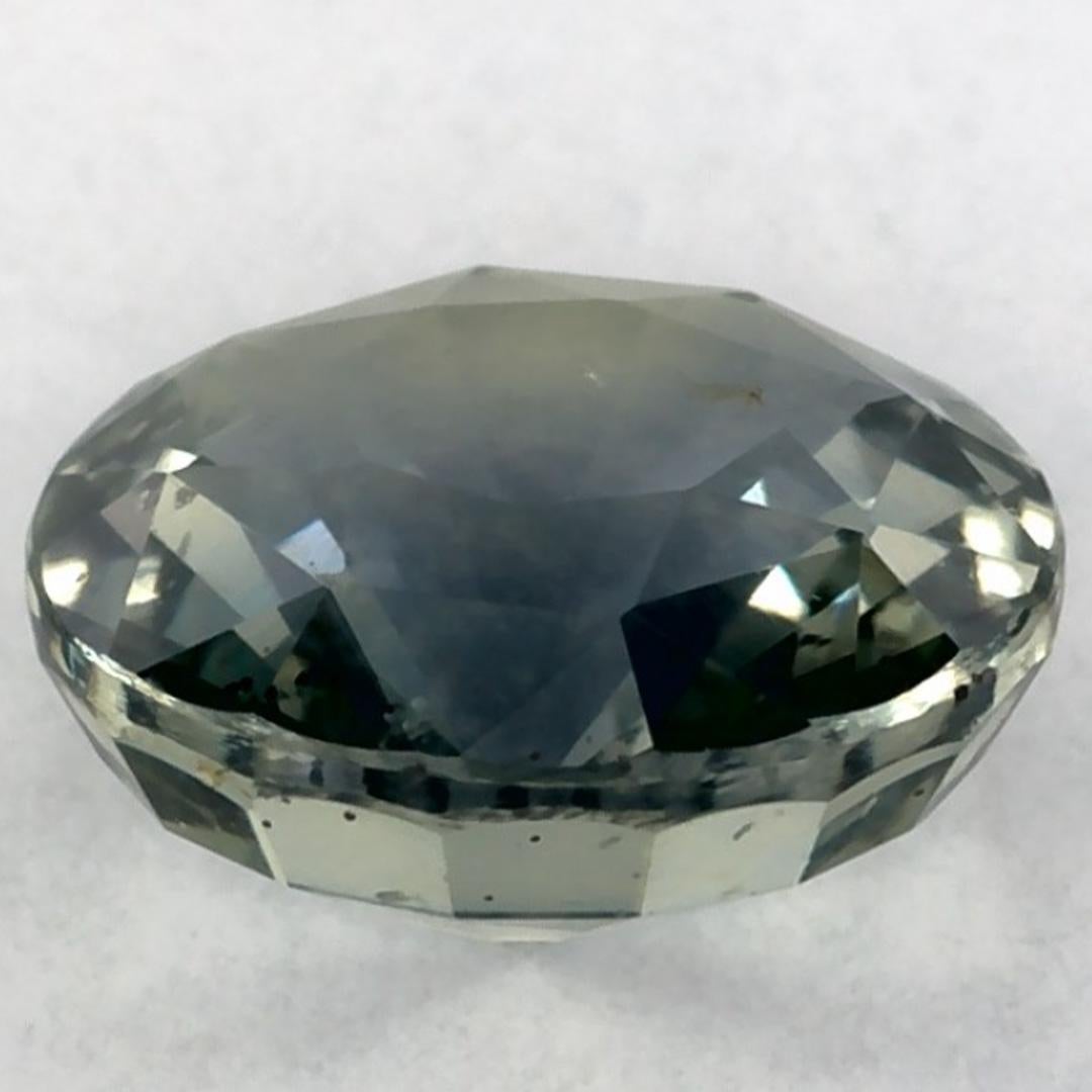 1.12 Ct Green Sapphire Round Loose Gemstone (Saphir vert rond en vrac) Neuf - En vente à Fort Lee, NJ
