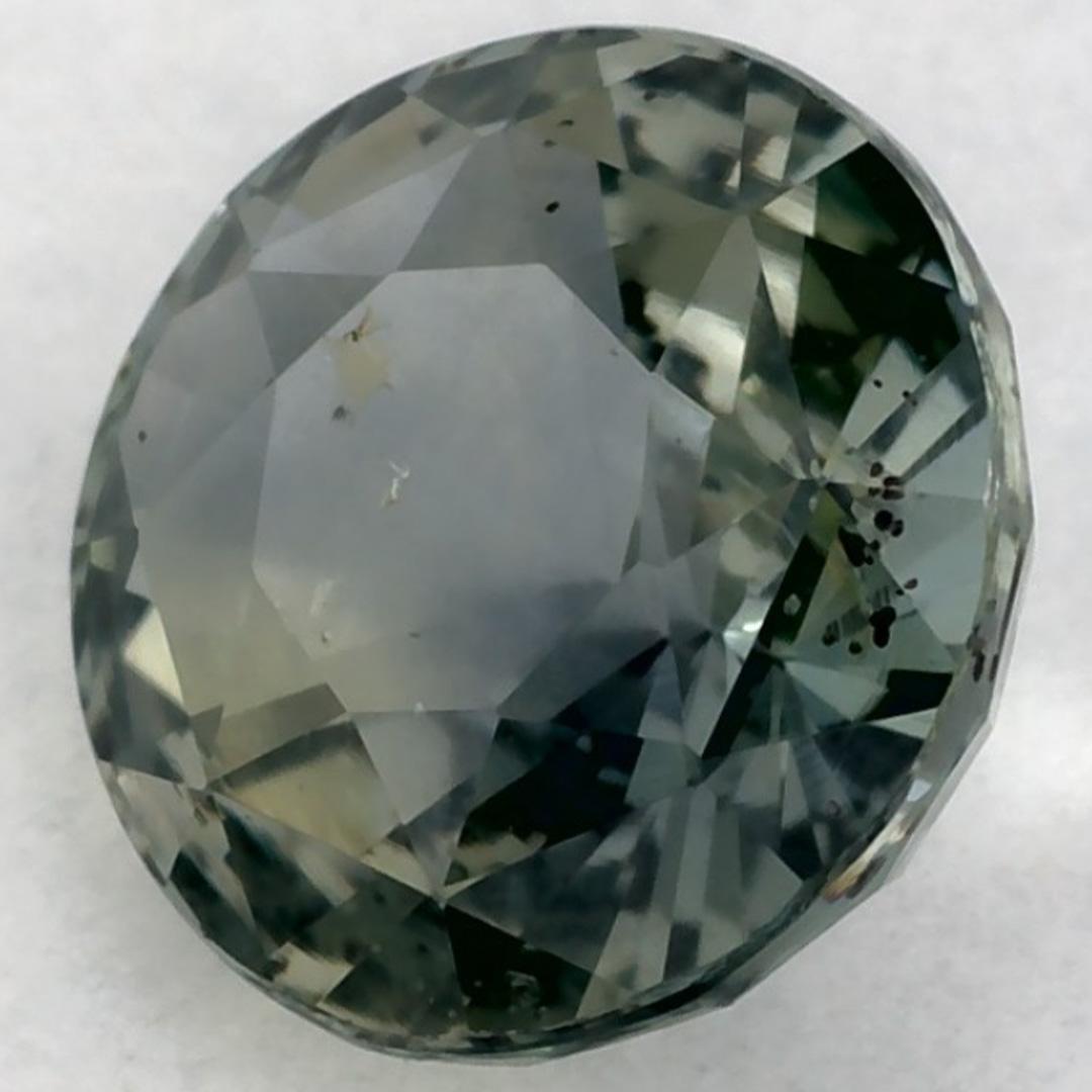 1.12 Ct Green Sapphire Round Loose Gemstone (Saphir vert rond en vrac) Pour femmes en vente