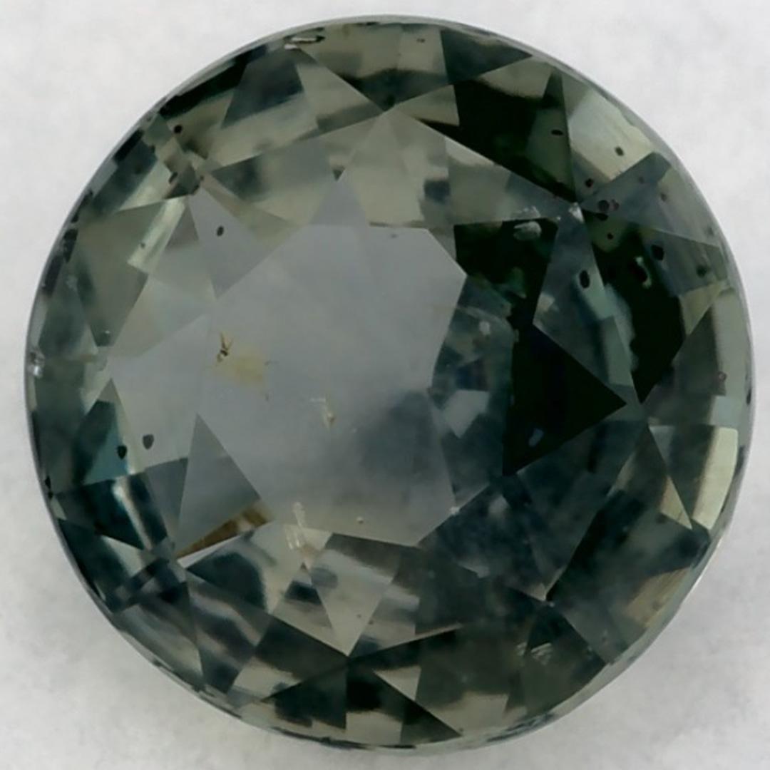 1.12 Ct Green Sapphire Round Loose Gemstone (Saphir vert rond en vrac)
