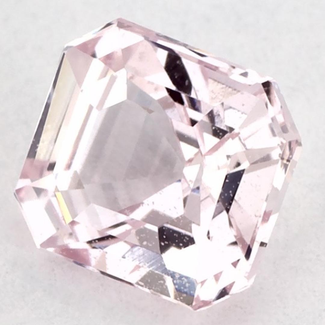Ottagono 1.12 Ct Pink Sapphire Octagon Cut Loose Gemstone in vendita