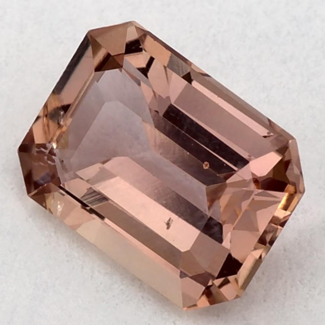 Octagon Cut 1.12 Ct Pink Sapphire Octagon Loose Gemstone For Sale