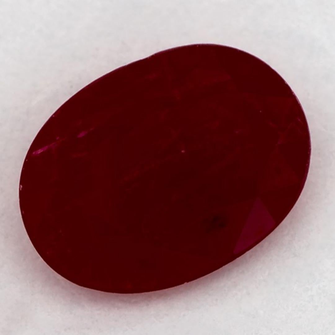 Oval Cut 1.12 Ct Ruby Oval Loose Gemstone For Sale