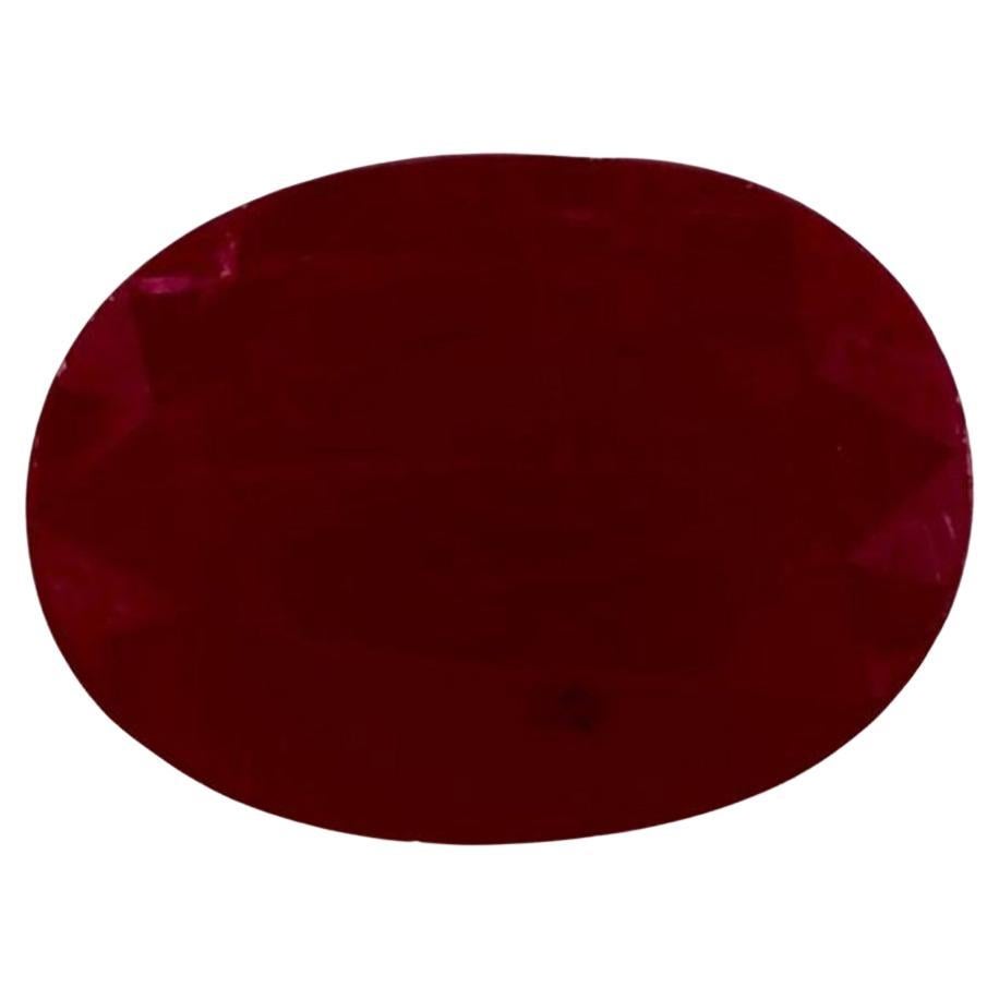 1.12 Ct Ruby Oval Loose Gemstone For Sale