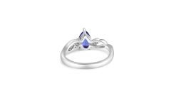 Pear Cut Tanzanite Fashion Ring In 925 Solid Sterling Silver (8x6) Gift For Wife