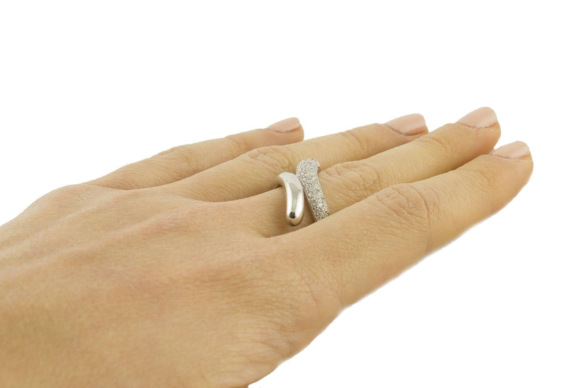 White Diamonds White Gold Ring For Sale 1