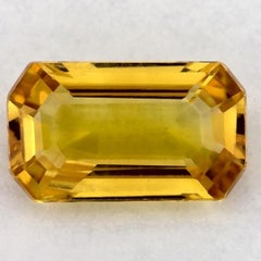 1.12 Ct Yellow Sapphire Octagon Loose Gemstone (pierre précieuse en vrac)