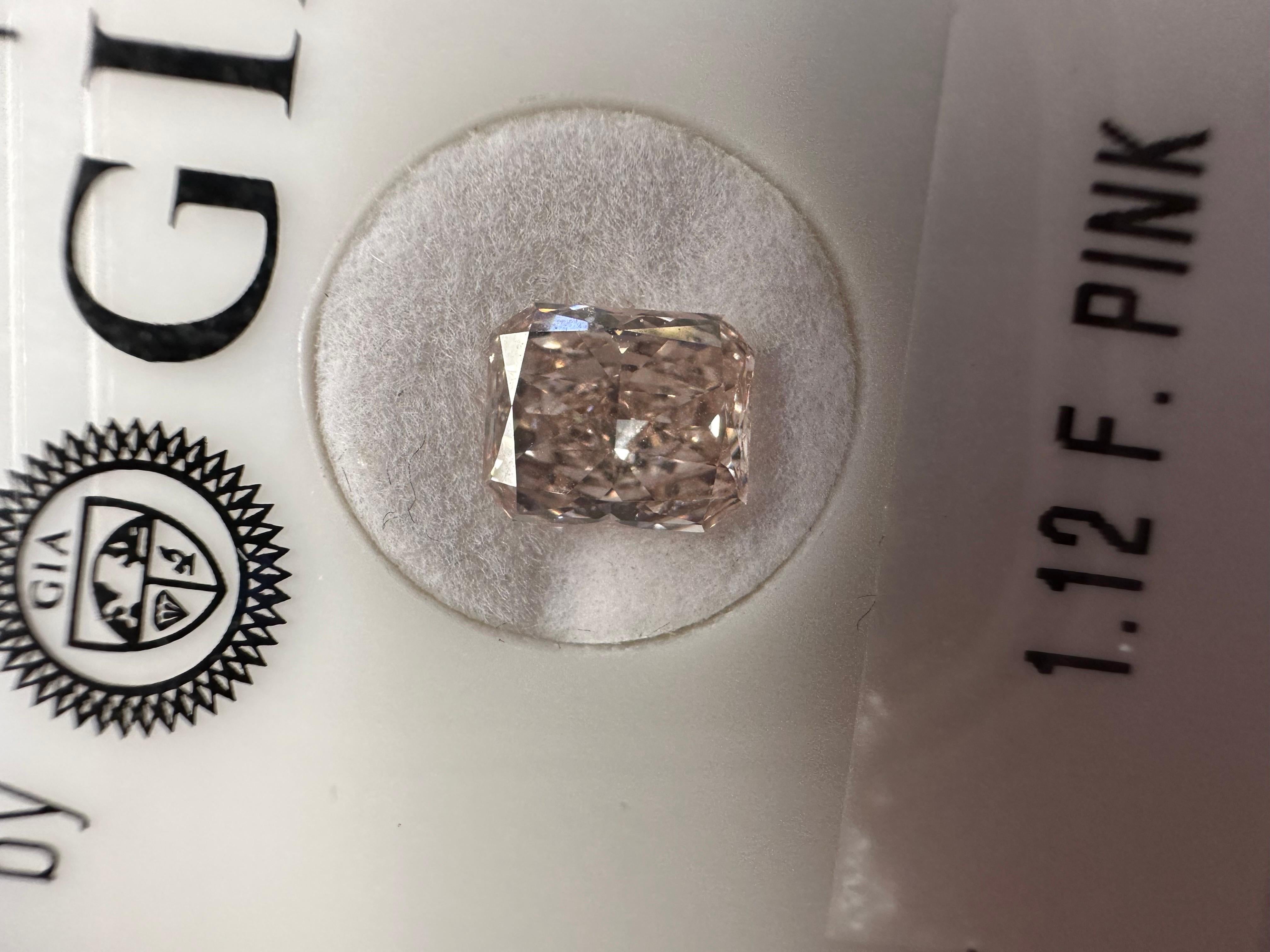 GIA certified diamond, natural fancy pink color 1.12 carats! 

Natural Color Diamond:
Color: Fancy Brown Pink
Cut: Rectangular Brilliant
Carat: 1.12ct
Clarity: VS1

Certificate of authenticity comes with purchase

ABOUT US
We are a family-owned