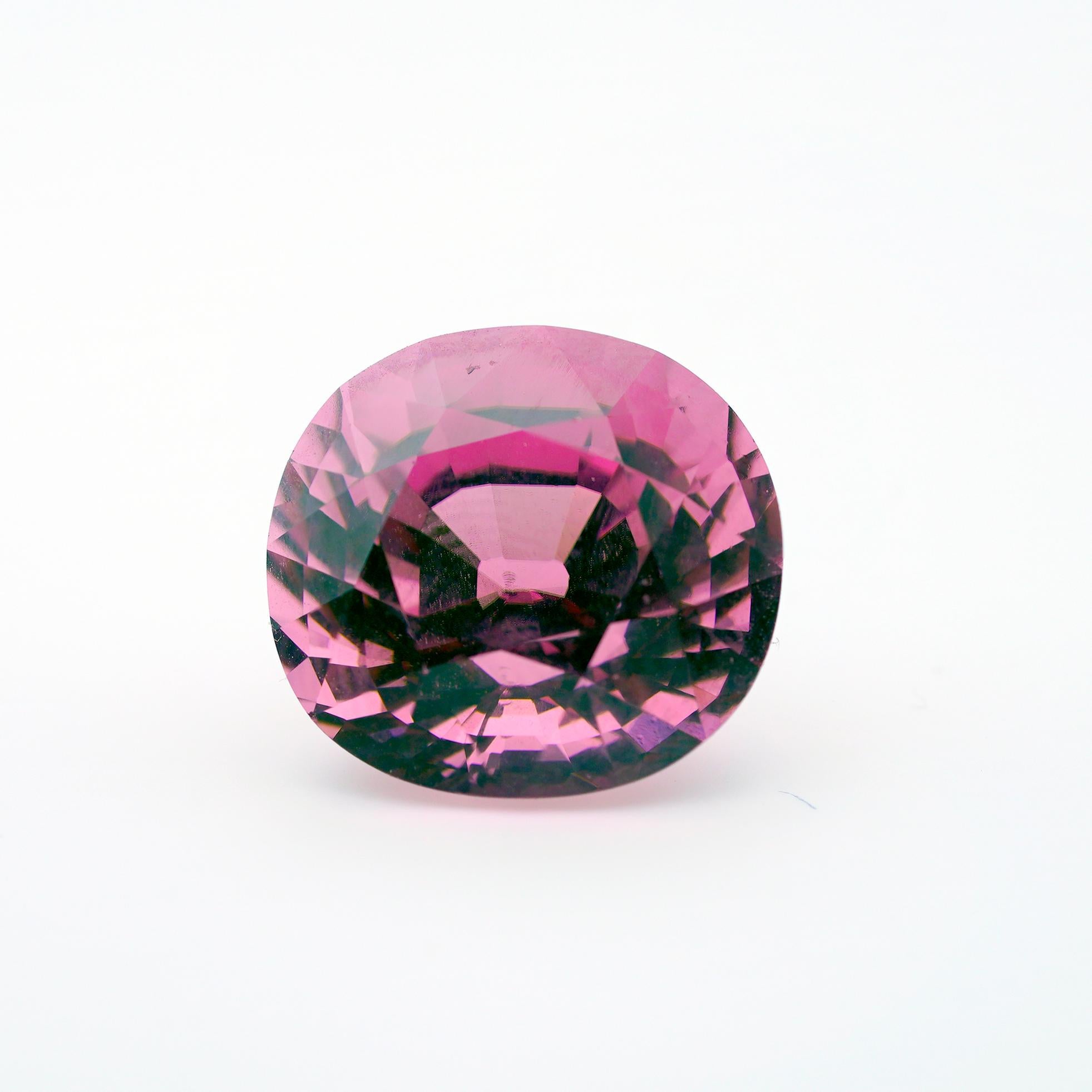 11.20 Carat Brilliant Cut Rubellite en venta 2