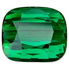 11.20 Carat Natural Loose Green Tourmaline Stone Cushion Cut Afghan Gemstone