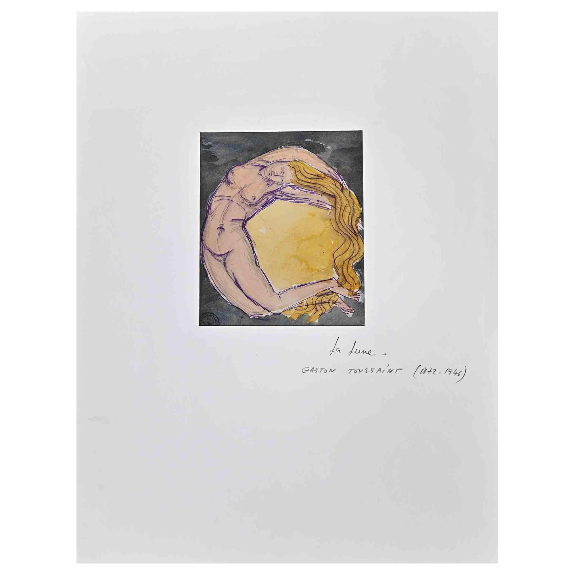 La Lune es un Original de Tinta y Acuarela realizado por Gaston Touissant (1872-1946).

Buen estado sobre un poco de papel, incluido un paspartú de cartón blanco (40x30 cm).

Sin firma, sello del Atelier Touissant, Vendome, en la esquina inferior