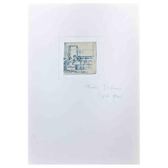 Two Figures - Original Drawing by Charles Dufresne - Early 20th Century