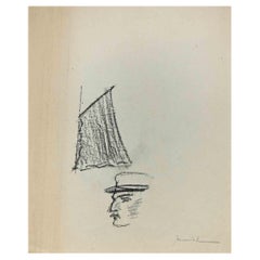 La memoria del mar - Dibujo original de Pierre Georges Jeanniot - 1900s