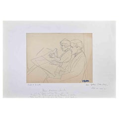 Figuren – Originalzeichnung von Henri Epstein – frühes 20. Jahrhundert
