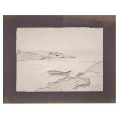 Port-Fouquet -  Zeichnung von Giselle Halff, 1950