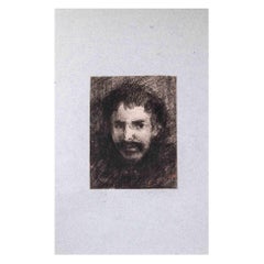 Retrato - Dibujo al carboncillo - Mediados del siglo XX