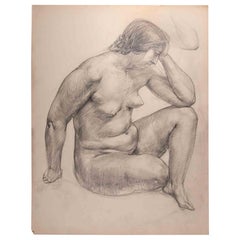 Donna nuda - Disegno a matita - Metà del XX secolo