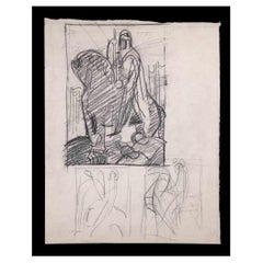 Sketches - Drawing attr. to Auguste Leroux - Mid 20th Century