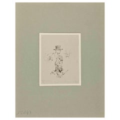 Figure - Disegno su carta di H. Somm - Fine del XIX secolo