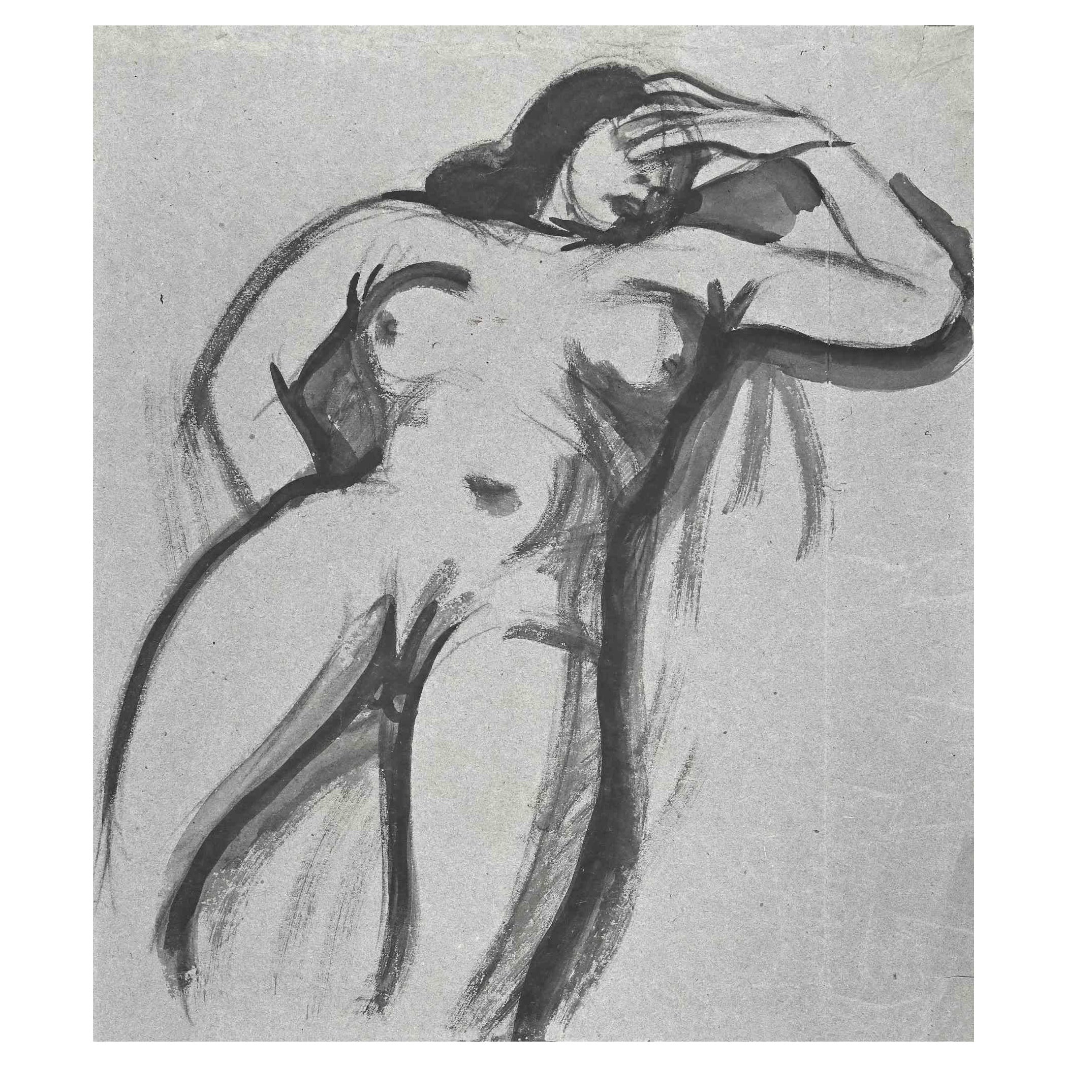 Nude è un disegno originale ad acquerello, realizzato a metà del XX secolo da  Jean Delpech   (1916-1988). 

Buone condizioni.


Jean-Raymond Delpech (1988-1916) è un pittore, incisore e illustratore francese, influenzato soprattutto dal paese della
