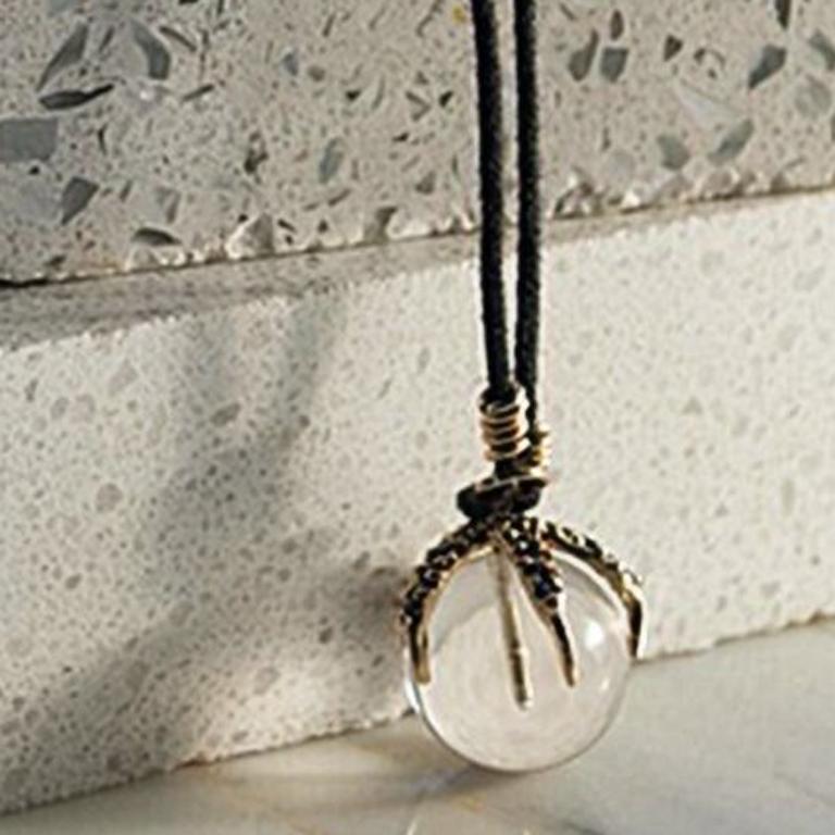 Crystal Ball Necklace For Sale 1