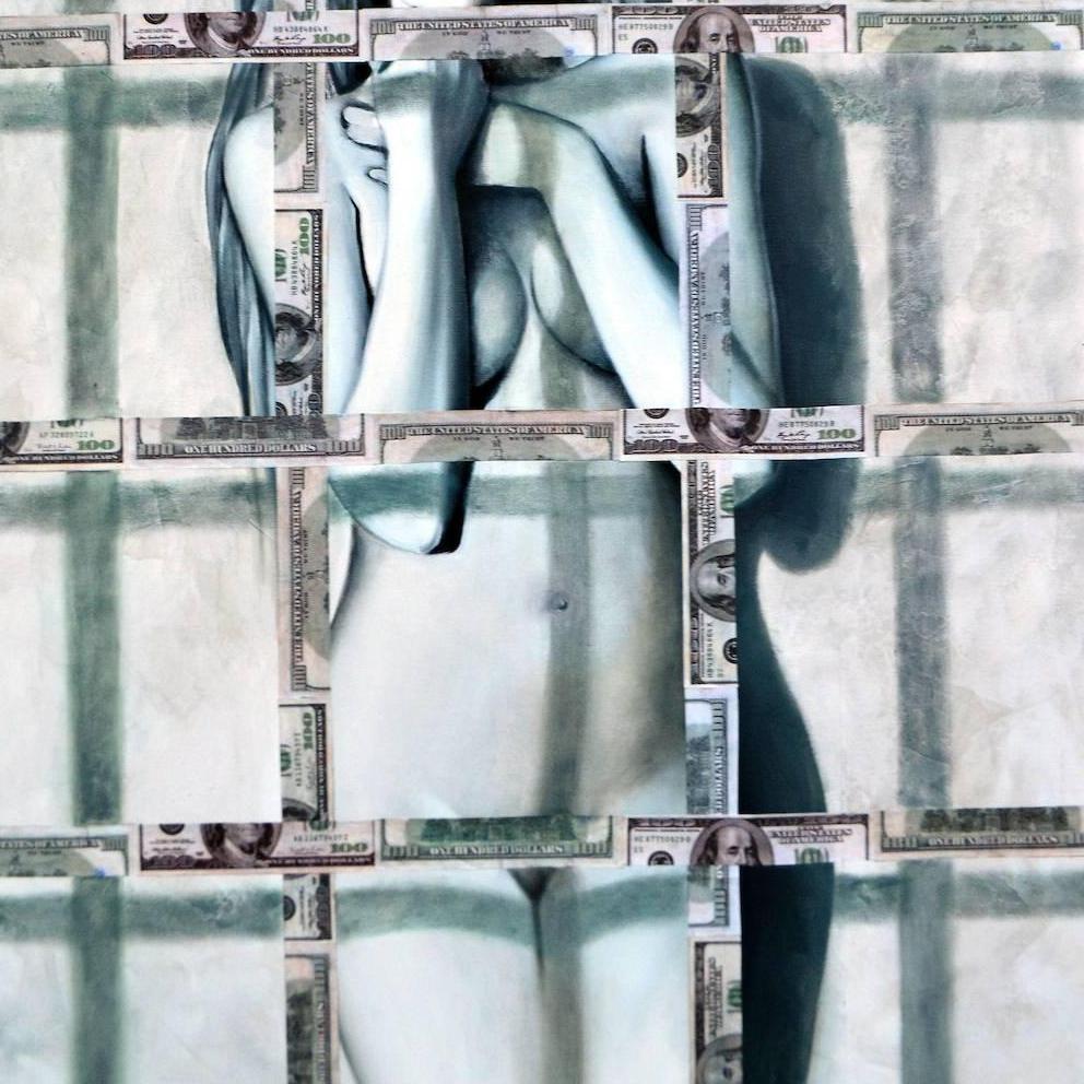 Jailed - Contemporary Painting by Oksana Tanasiv