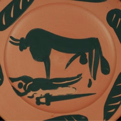 Pablo Picasso, "Tauromachy Scene", ceramic plate