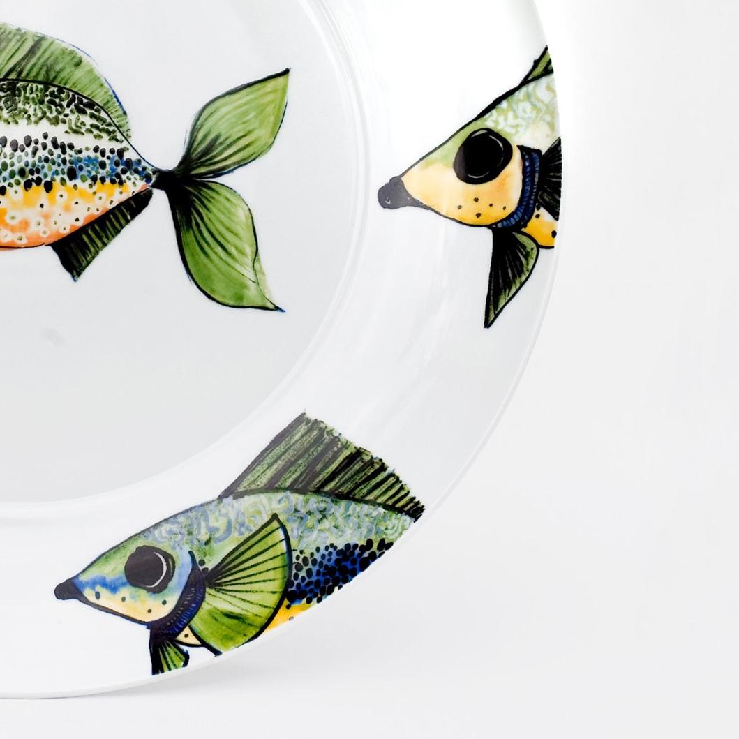 FISH PLATTER DECALS MADE IN PORTUGAL BY JULIE KEYES For Sale 1