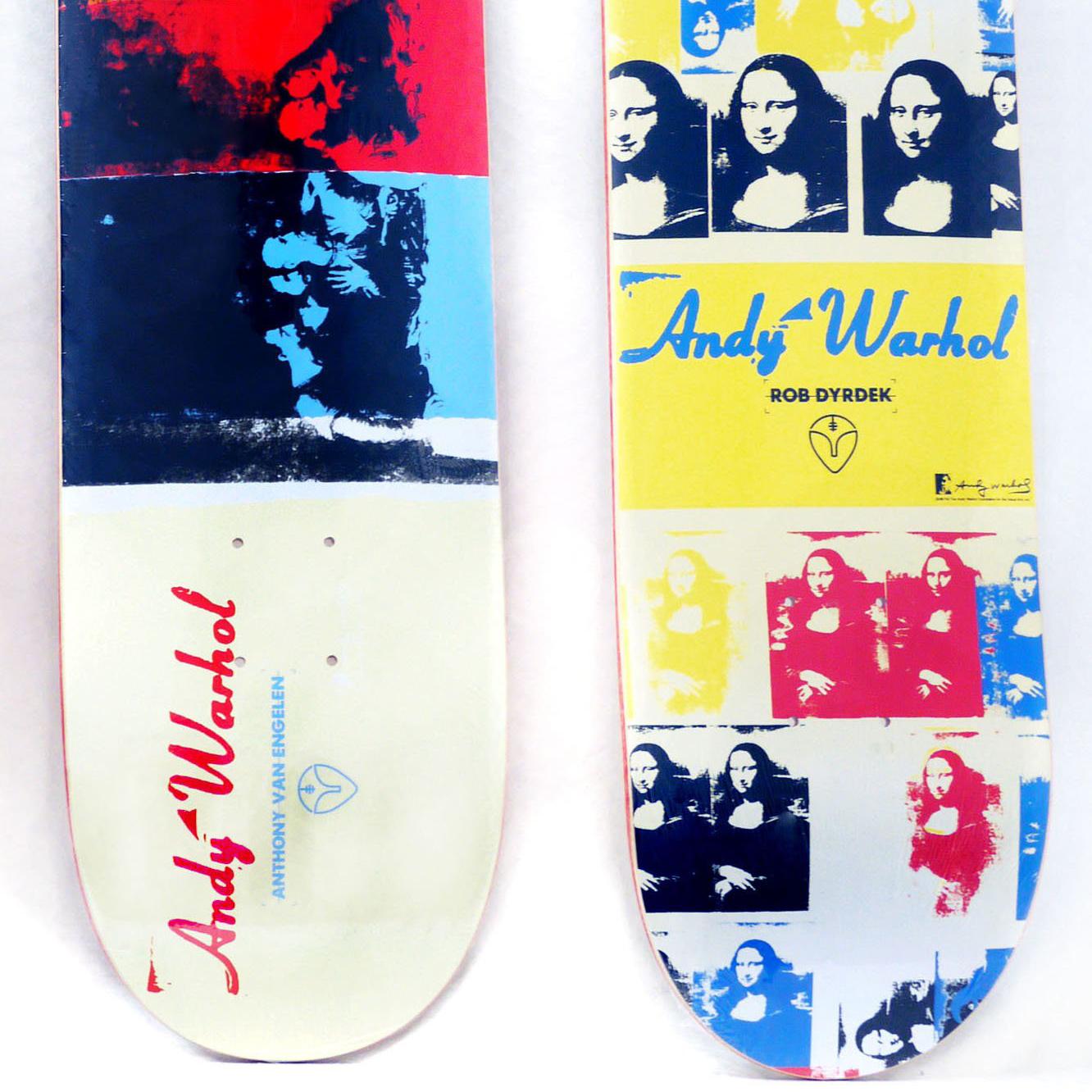 andy warhol skateboard decks