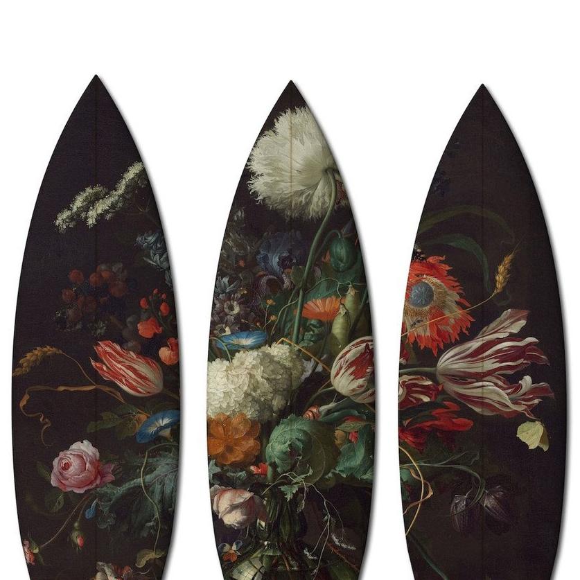 FLOWERS TRIPTYCH / 3 SURFBOARDS 1