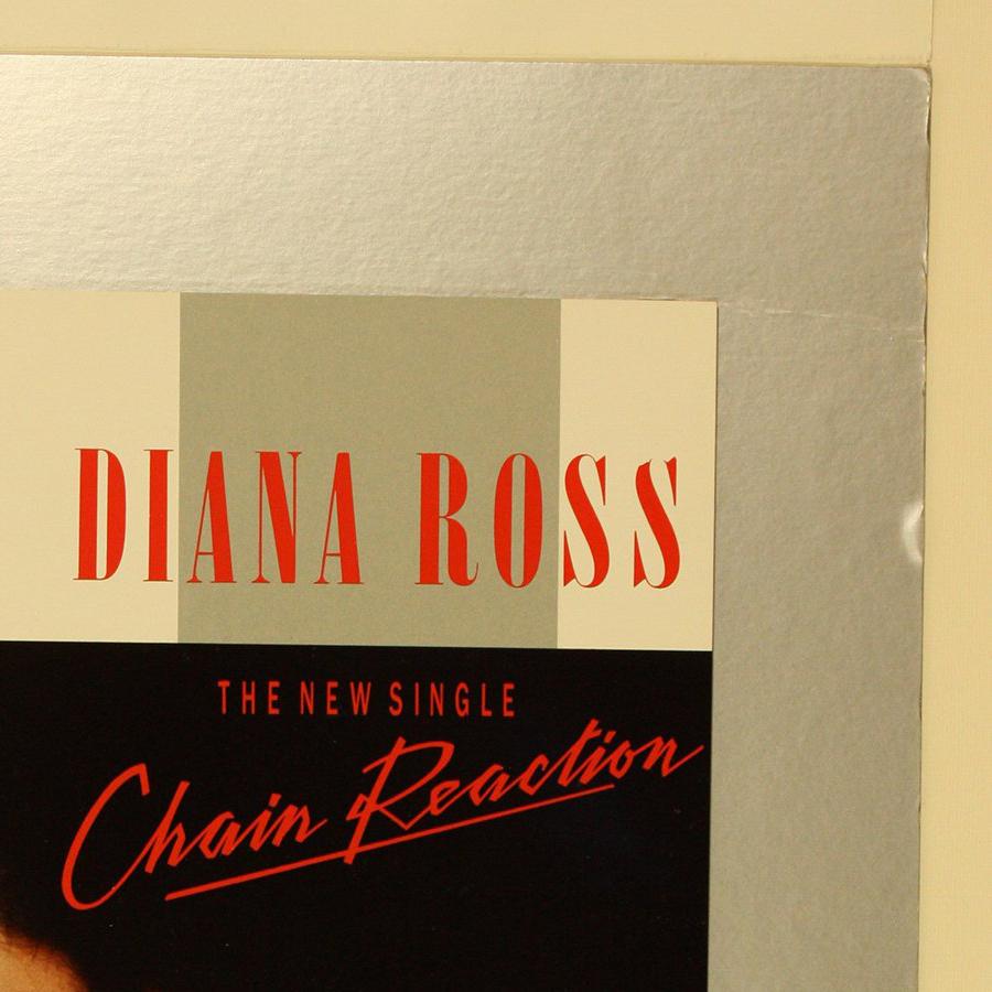 DIANA ROSS  20 x 30 Chain Reaction poster visual final version with stamp  For Sale 1