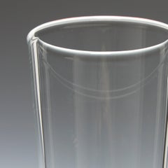 Rotes und orangefarbenes Staircase Pint Glas