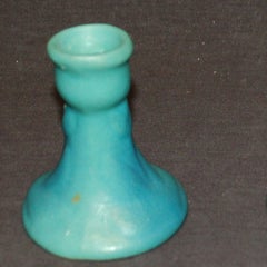 Pair of Blue/Green Candle Holders