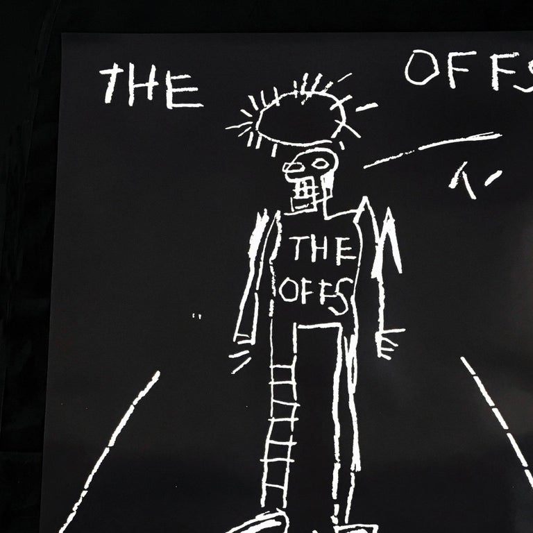 Basquiat The Offs, 1984 (rare vintage promo poster) 
In 1984, San Francisco new wave band, The Offs, famously commissioned Jean-Michel Basquiat to illustrate the artwork for their first album (