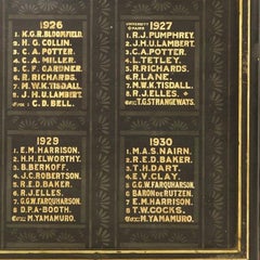 1920's Cambridge University Rowing Club Board