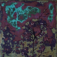 Lime Flower - Traditional lacquer on wood by Cuong Tran Nguyen, Vietnam